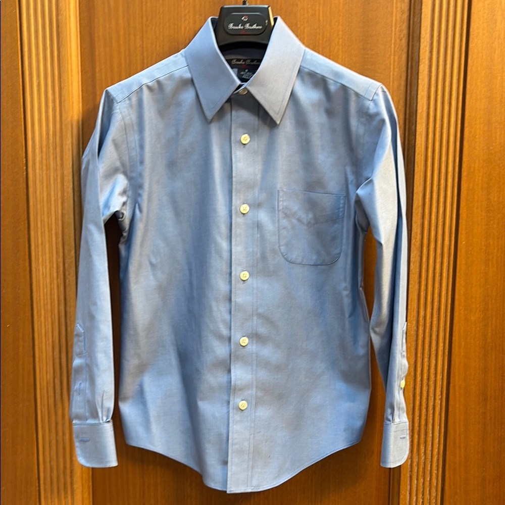 Brooks Brothers Blue Button Down Dress Shirt. Boys size 8.